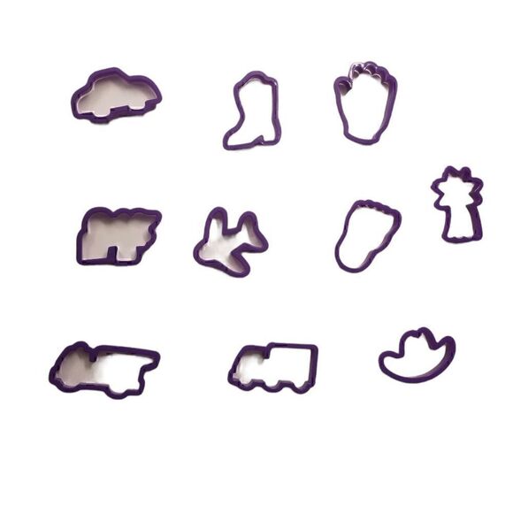 Vintage Wilson 101 Cookie Cutters Holidays Numbers Lettters Animals IOB - Picture 12 of 14